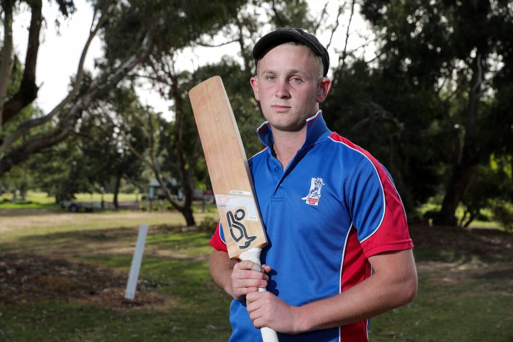 State selection: Terang's Tyson Hay has been chosen to play in the Victoria Country deaf and hard of hearing cricket team. Picture: Rob Gunstone