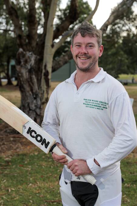 EYE IN: Camperdown opening batsman Jye McLaughlin has started the South West Cricket Association in fine form. Picture: Rob Gunstone