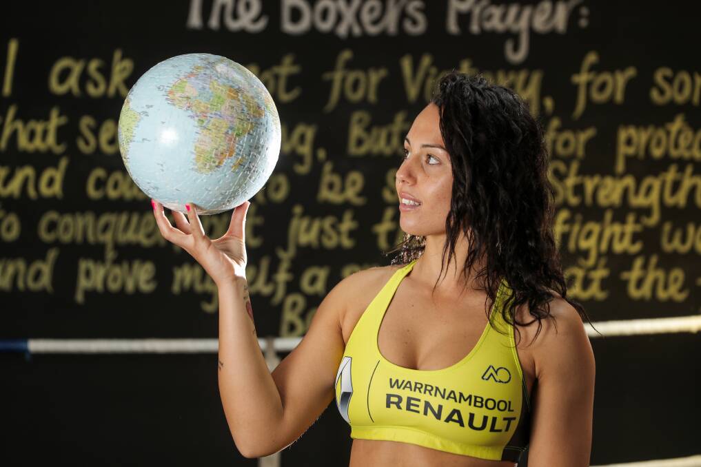 Fight off: Warrnambool-based boxer 'Sugar' Neekz Johnson will have to wait longer to make her professional international debut after her fight in India was cancelled. Picture: Rob Gunstone