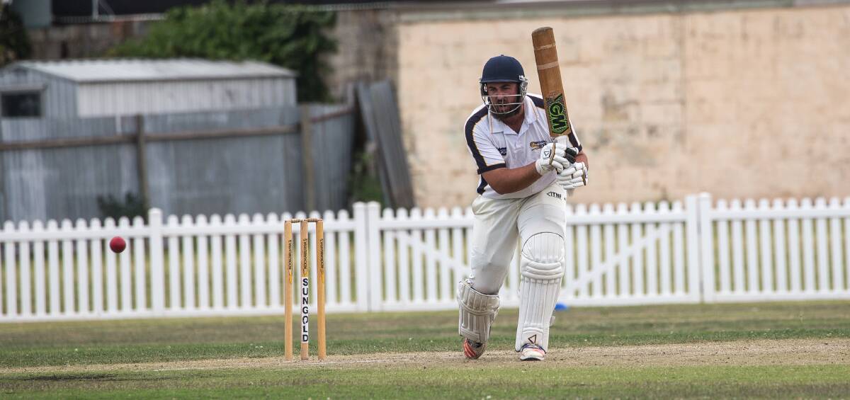 WHACK: Woodford captain Nick Butters scored a career-best 244 against Allansford on Saturday. His innings included 17 sixes. Picture: Christine Ansorge