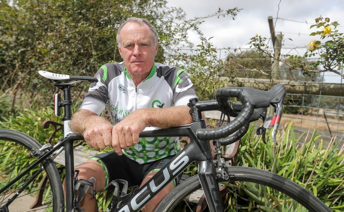 PEDAL POWER: Port Fairy Cycling Club member Graeme Burchell is in top form after winning the Frank Long Classic in Hamilton last weekend. Port Fairy is hosting the Graham Woodrup Memorial Road Race on Sunday.   