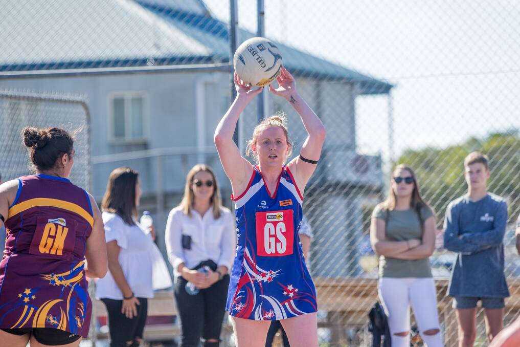 WORKING HARD: Panmure goal shooter Renee Brown is one player giving her all on the court this season in what has been a challenging year for the Bulldogs. Picture: Christine Ansorge