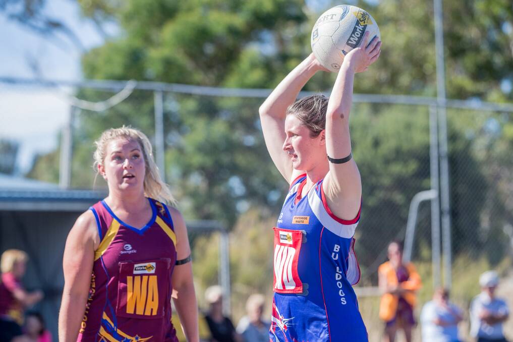 GOOD FORM: Panmure wing defence Rhianna Healey won her team's A grade netball best and fairest. Picture: Christine Ansorge