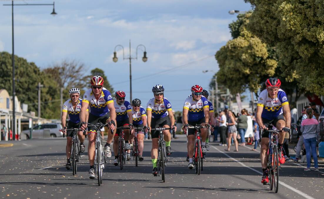 HOME STRETCH: Riders will pedal into Port Fairy on Sunday morning to finish the Murray to Moyne. Picture: Christine Ansorge
