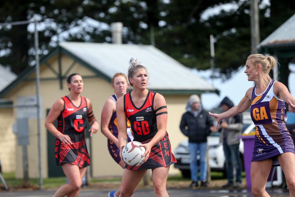 Bouncing back: Cobden goal defence Remeny Mccann will be one player determined to help the Bombers seek redemption after last weekend's loss to Koroit. Picture: Christine Ansorge