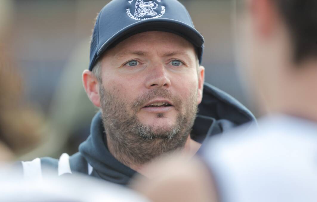 STRAY CATS: Allansford coach Ben Price has put a focus on the Cats' kicking for goal at training this week. Picture: Rob Gunstone