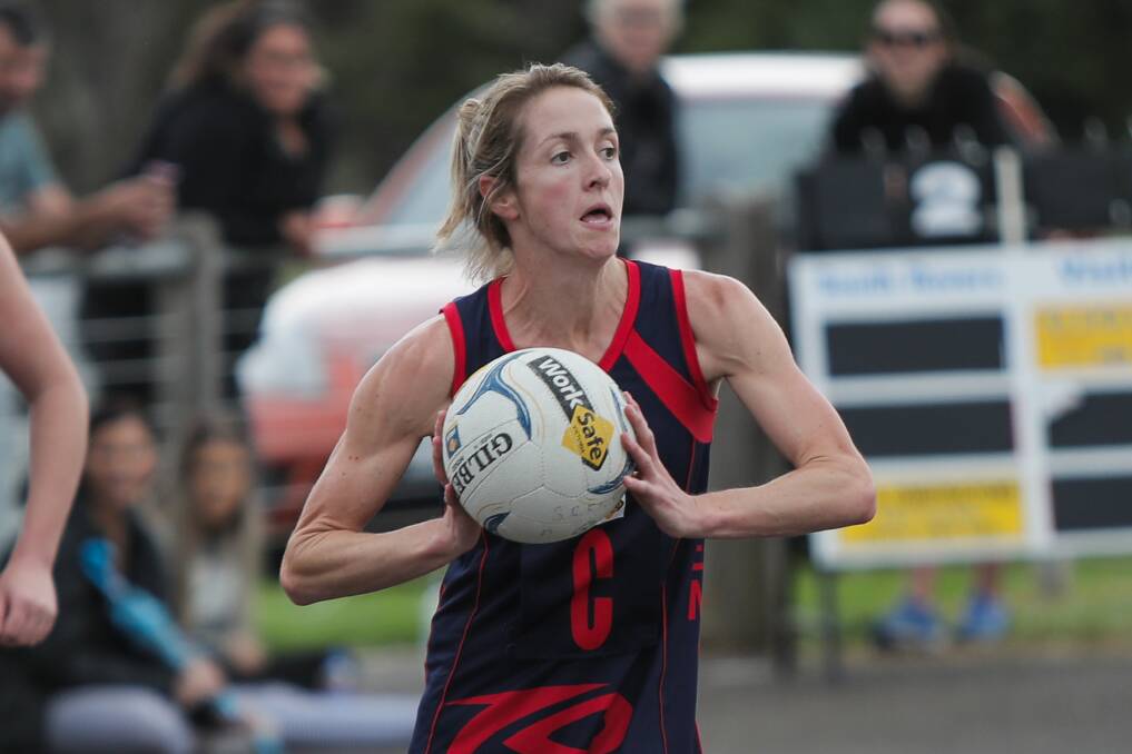 Leading player: Melissa McKenzie starred for Timboon Demons against Kolora-Noorat to be name best on court and earn the praise of her coach. Picture: Morgan Hancock
