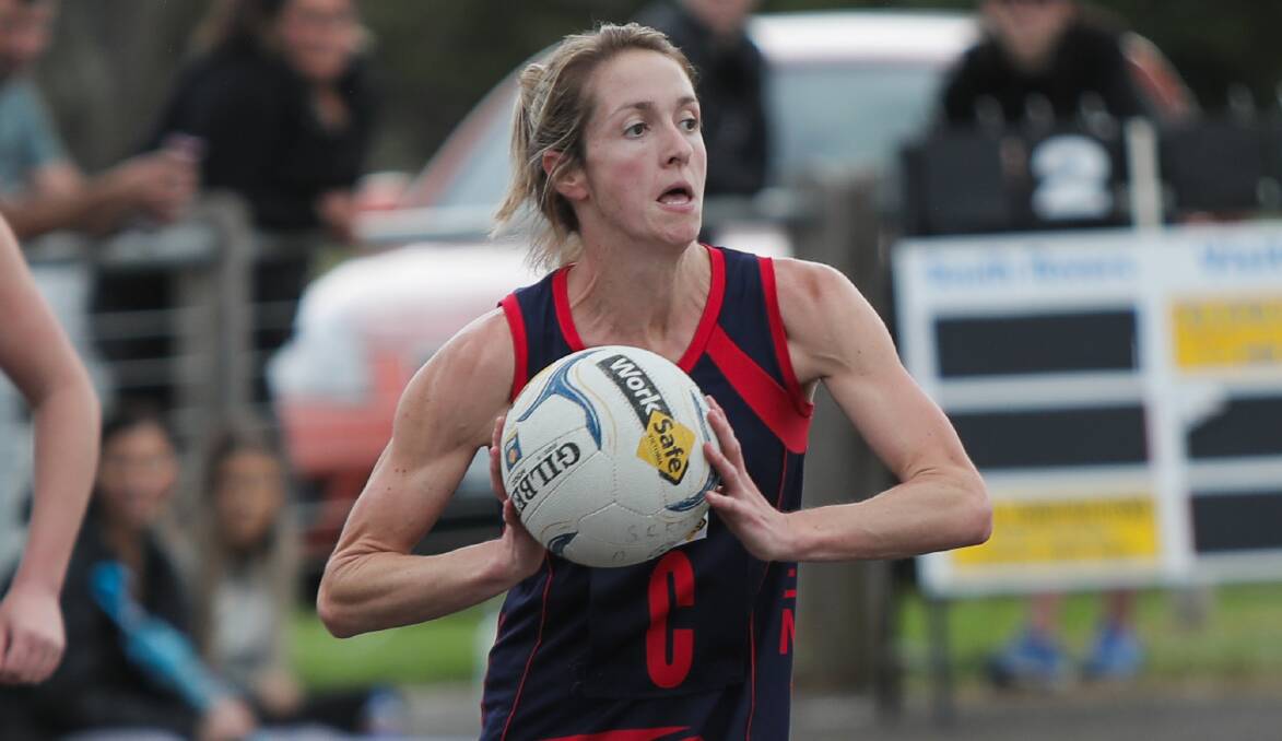 KEY INCLUSION: Mellissa McKenzie of Timboon passes the ball. Picture: Morgan Hancock