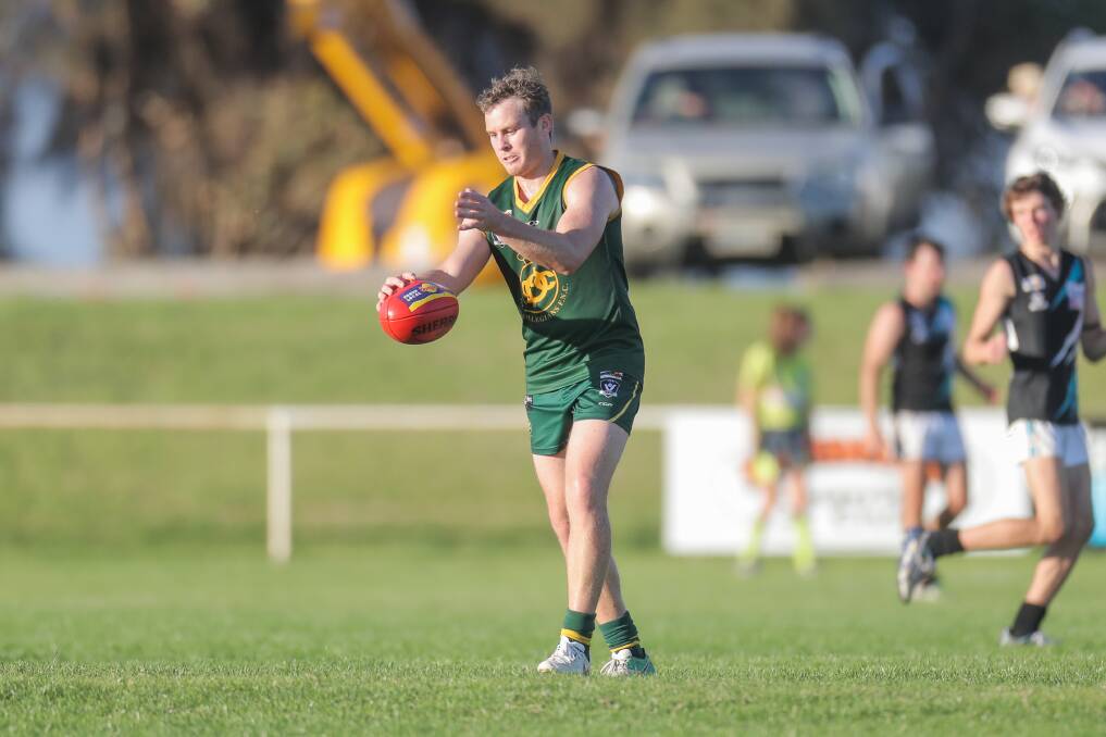 Staying on: Sam Dwyer will again play with Old Collegians for the 2019 Warrnambool and District league season. Picture: Morgan Hancock