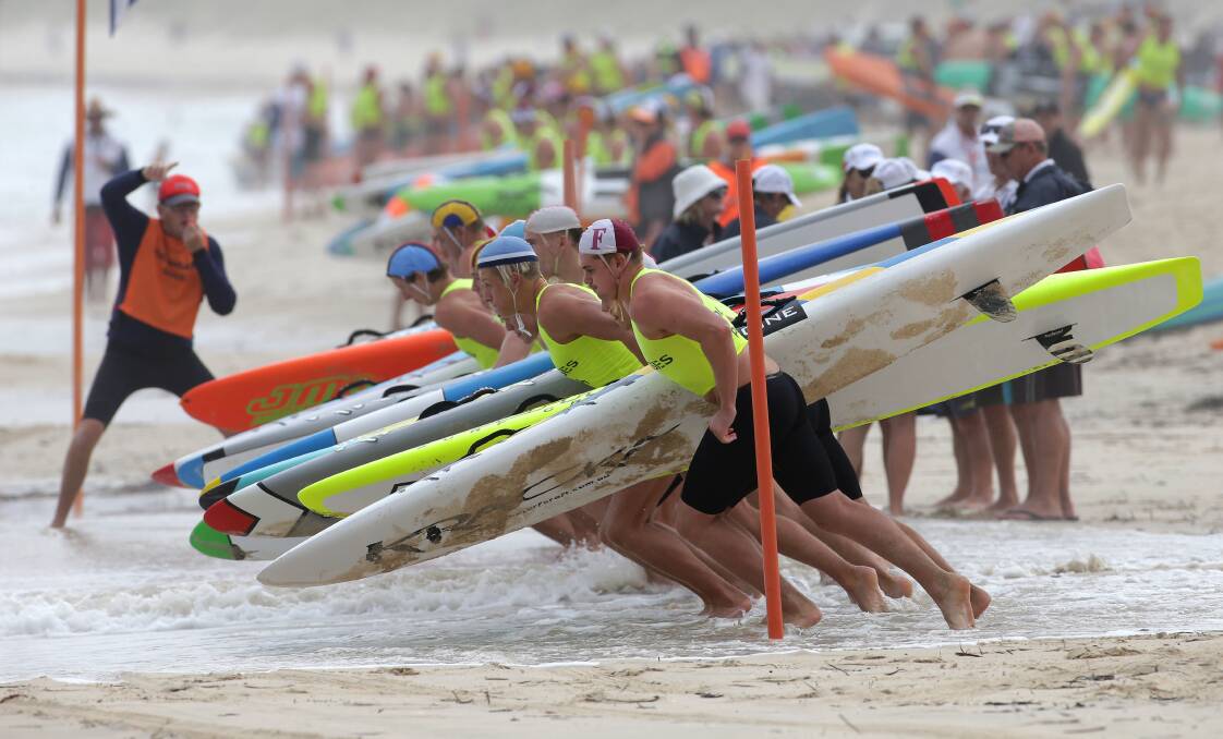 OFF AND RACING: The state's top lifesavers will descend on Warrnambool's Lady Bay for the Lifesaving Victoria State Championships. Picture: John Veage