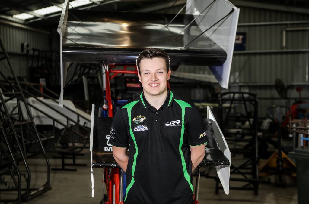 Kirkstall sprintcar driver Brayden Cooley has just spent time at the AIS in Canberra. Picture: Morgan Hancock