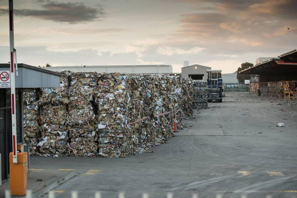ON NOTICE: The EPA has issued clean-up notices to recycling business SKM's Laverton North and Coolaroo sites. The Laverton North site is pictured on 25th April 2018.