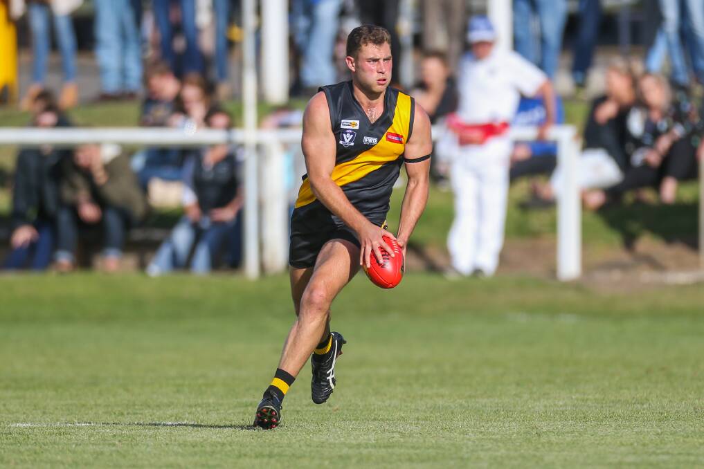 SIDELINED: Portland's Dylan Barr is hurt and will miss the Tigers' clash against Koroit. Picture: Morgan Hancock