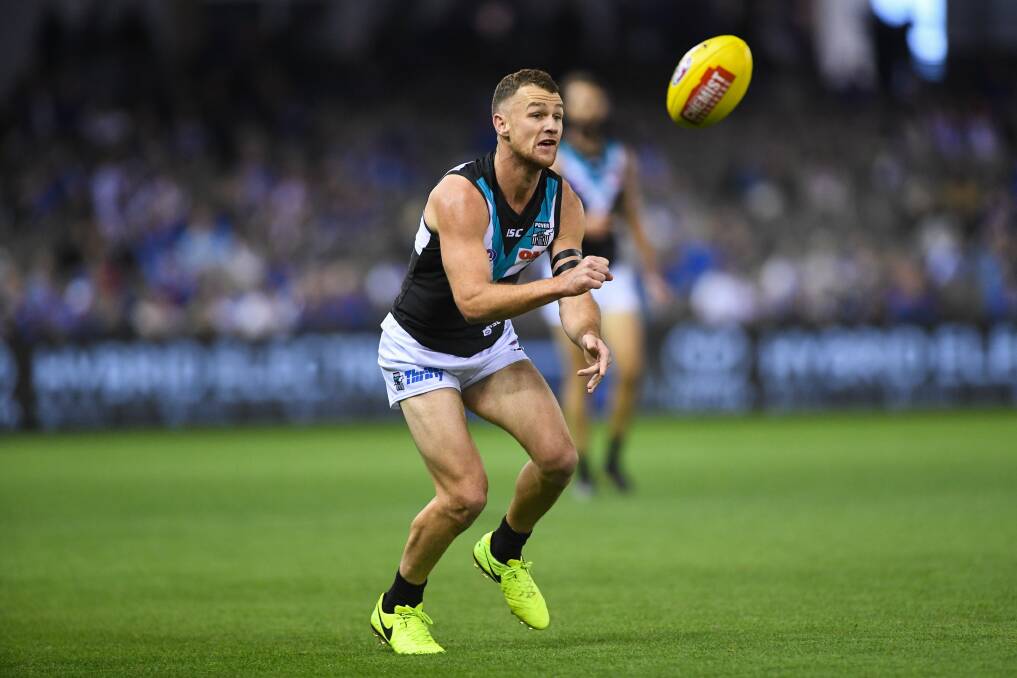 MATCH-WINNER: Robbie Gray is a creative player for Port Adelaide. Picture: Morgan Hancock .