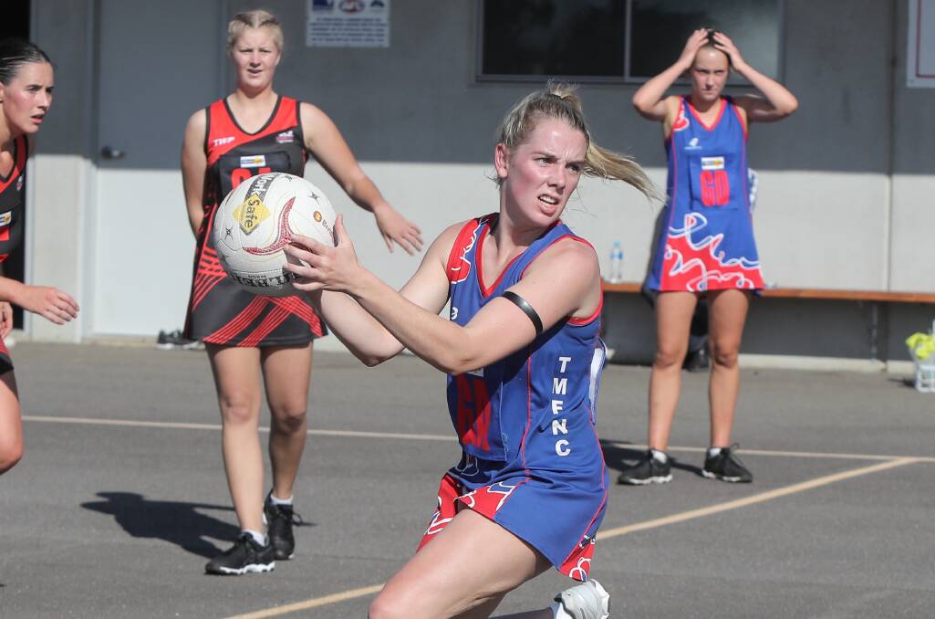 OPTIONS: Terang Mortlake's Jacqui Arundell will switch between goals and wing attack in 2019. Picture: Rob Gunstone