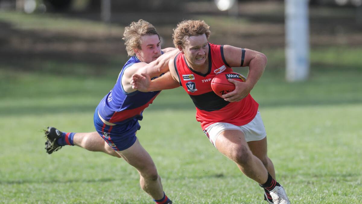 RARING TO PLAY: Cobden vice-captain Paul Pekin has been putting in extra effort on the track during his four-week suspension, according to coach Adam Courtney. Picture: Rob Gunstone
