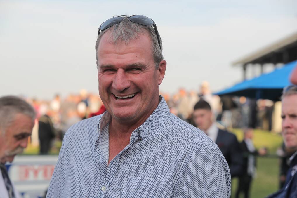 Trainer Darren Weir is all smiles after winning four races on day one of the May Racing Carnival in 2018. Picture: Rob Gunstone