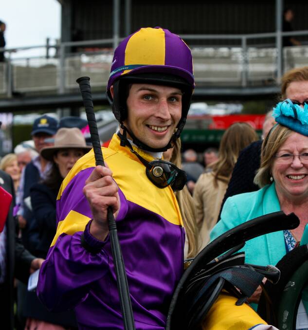 HAPPY: Jockey Braidon Small won in New Zealand. Picture: Rob Gunstone
