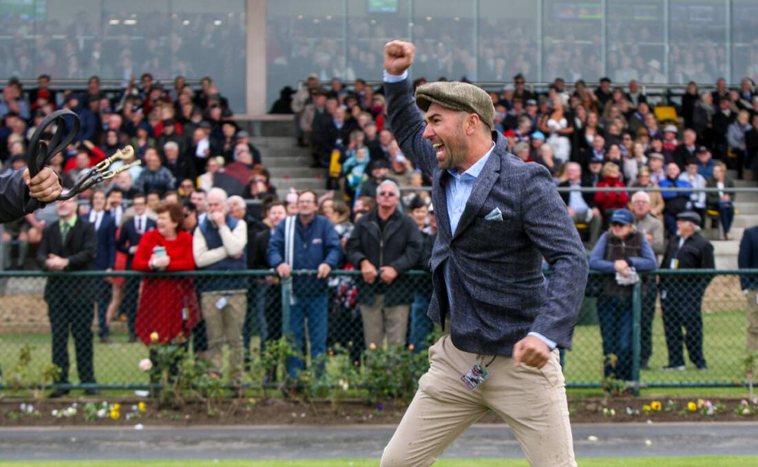 CELEBRATING AGAIN?: Warrnambool trainer Symon Wilde hopes Gold Medals can give him a reason to cheer at this year's May Racing Carnival. Picture: Rob Gunstone