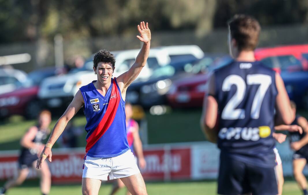 HANDS UP IF YOU'RE READY FOR ROUND ONE: Terang Mortlake's Harrison Hobbs will play defence in 2019. Picture: Christine Ansorge