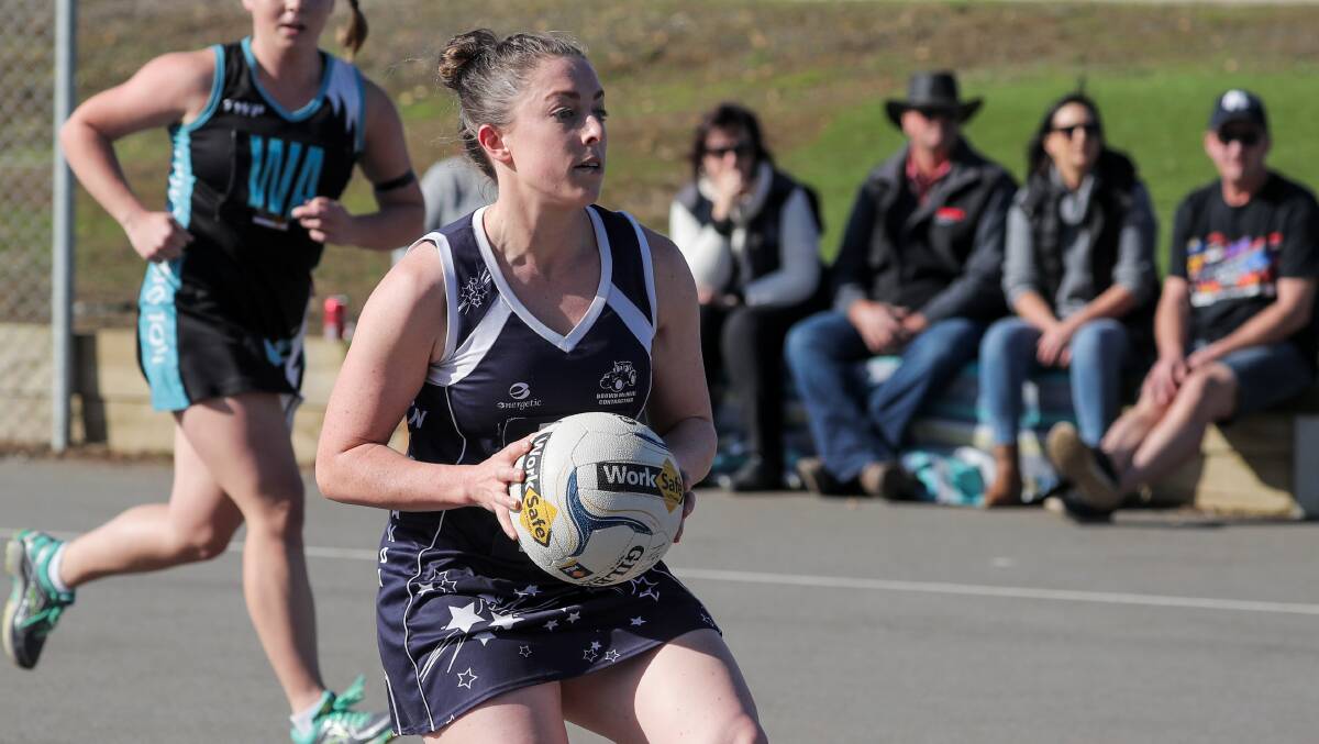 INFLUENTIAL: Nirranda's Nicole Smith (pictured) was praised by Blues' coach Steph Townsend for her defensive efforts early in Saturday's victory over Timboon. Picture: Rob Gunstone