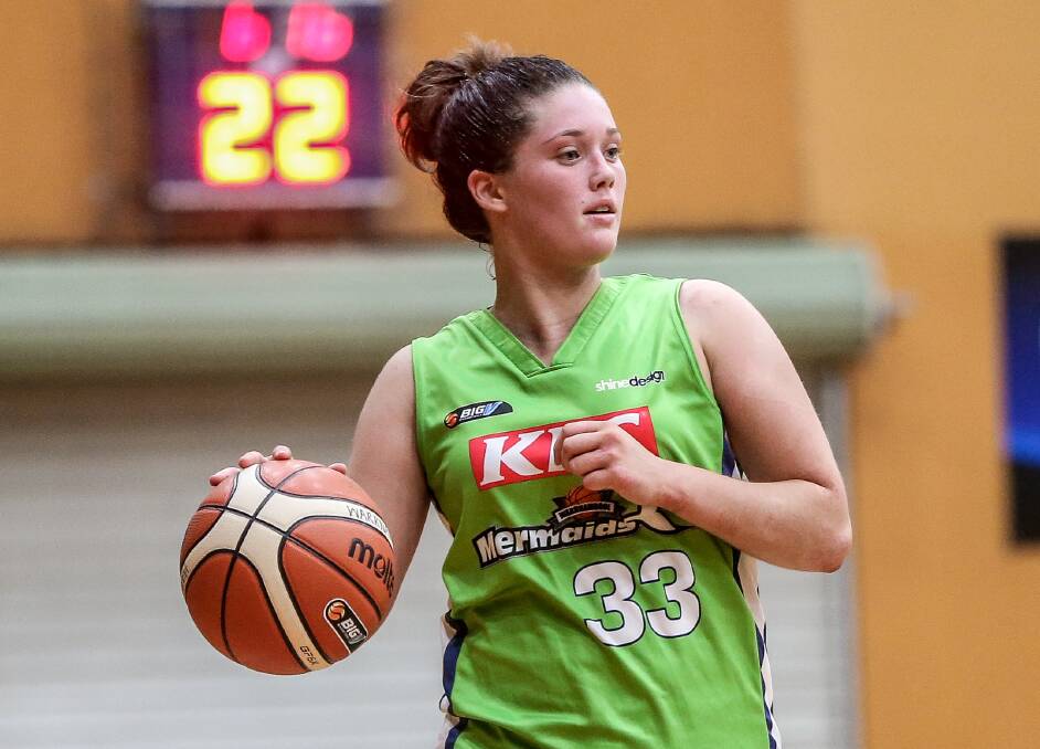 THE RESULT: Molly McKinnon honed her skills in the Country Basketball League. She is now a key member of Warrnambool Mermaids' Big V roster. Picture: Christine Ansorge