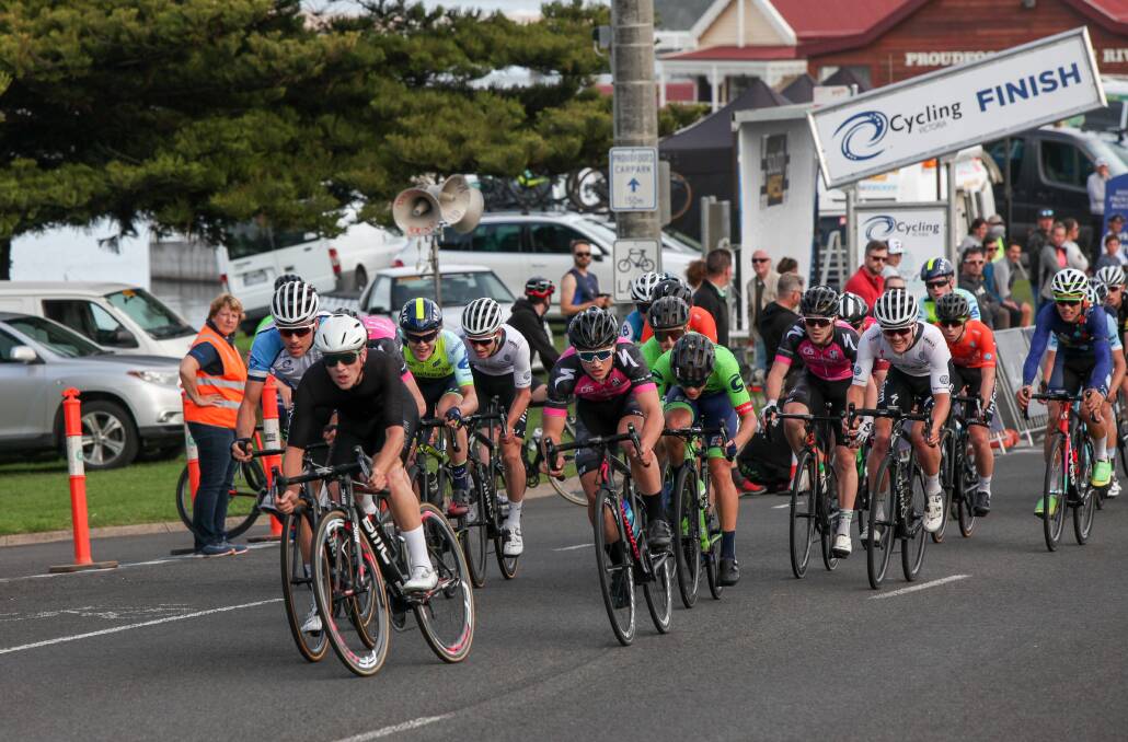 HELP NEEDED: Cyclists ride around the Warrnambool cemetery at the Tour of the South West criterium. Picture: Sean Hardeman