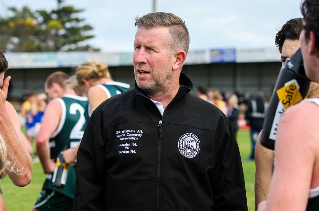 AWARDS NOD: Hampden interleague and Koroit 18.5 coach Ben van de Camp was nominated for youth coach of the year. Picture: Rob Gunstone