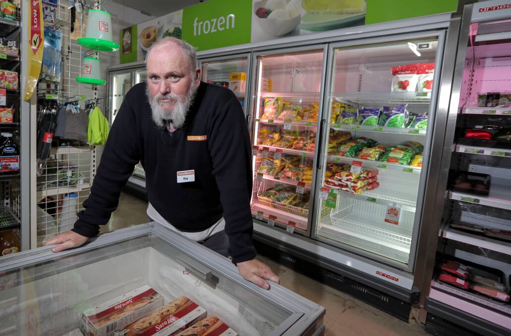 Frustrated: Derrinallum supermarket owner Ray Walters. Picture: Rob Gunstone