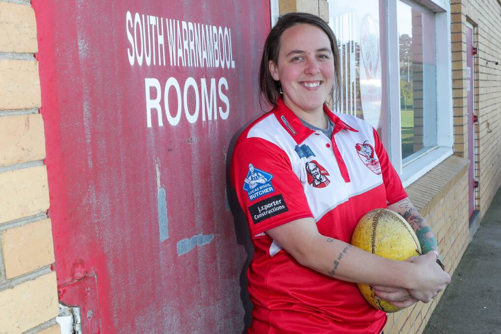 Leader: Alicia Drew has played a pivotal role in developing women's sport in Warrnambool. She was previously a South Warrnambool women's football coach. Picture: Morgan Hancock