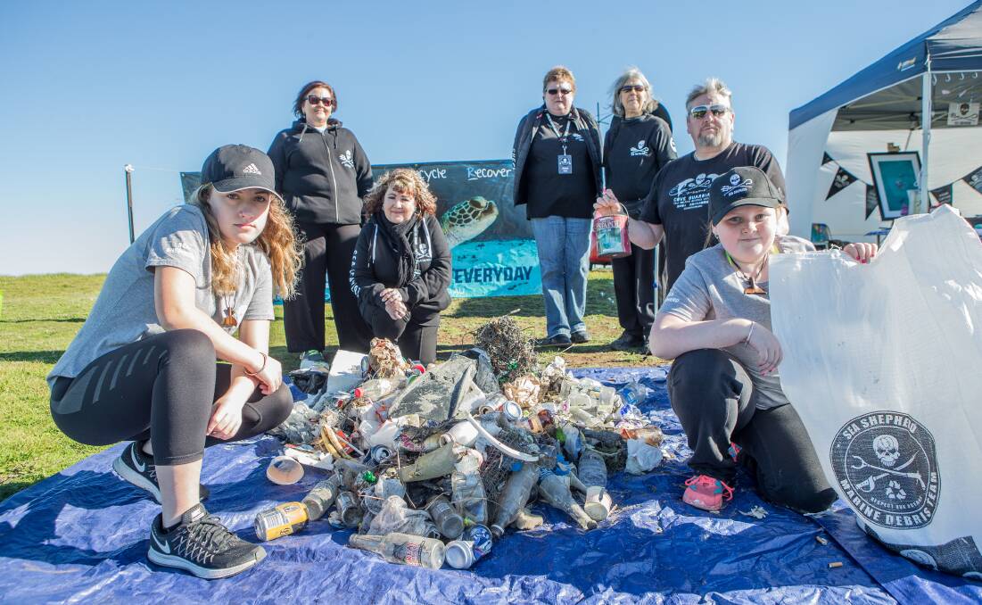 Rubbish: Since February 2016 Sea Shepherd has collected 1.65 million pieces of rubbish, 32 tonnes of debris from Australian beaches requiring 14701 volunteers and covering 205 kilometres of beach. Picture: Christine Ansorge