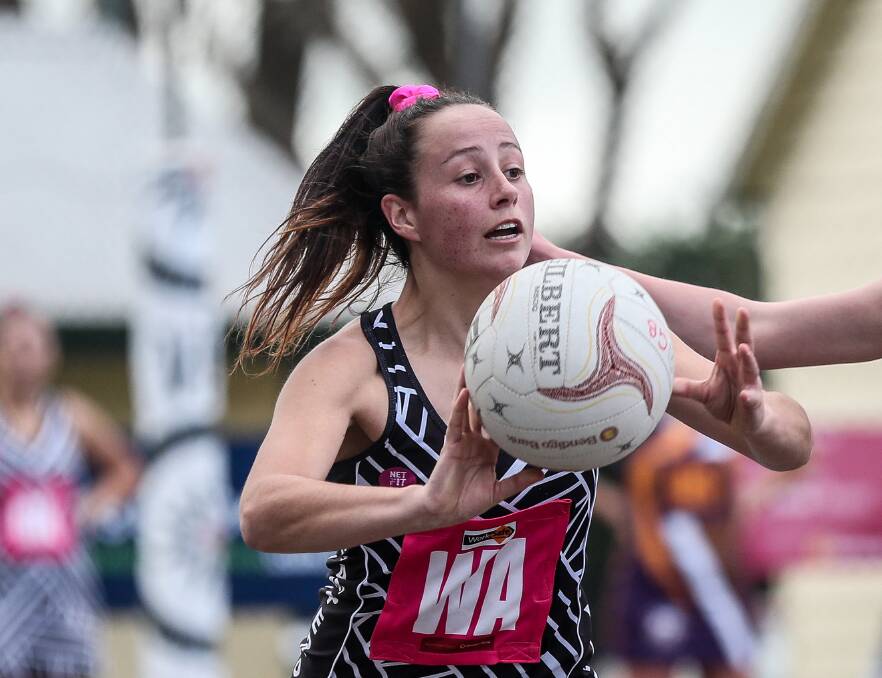 ONE GAME TO GO: Camperdown wing attack Ashlea Spokes will play against Warrnambool before season-ending surgery. Picture: Christine Ansorge