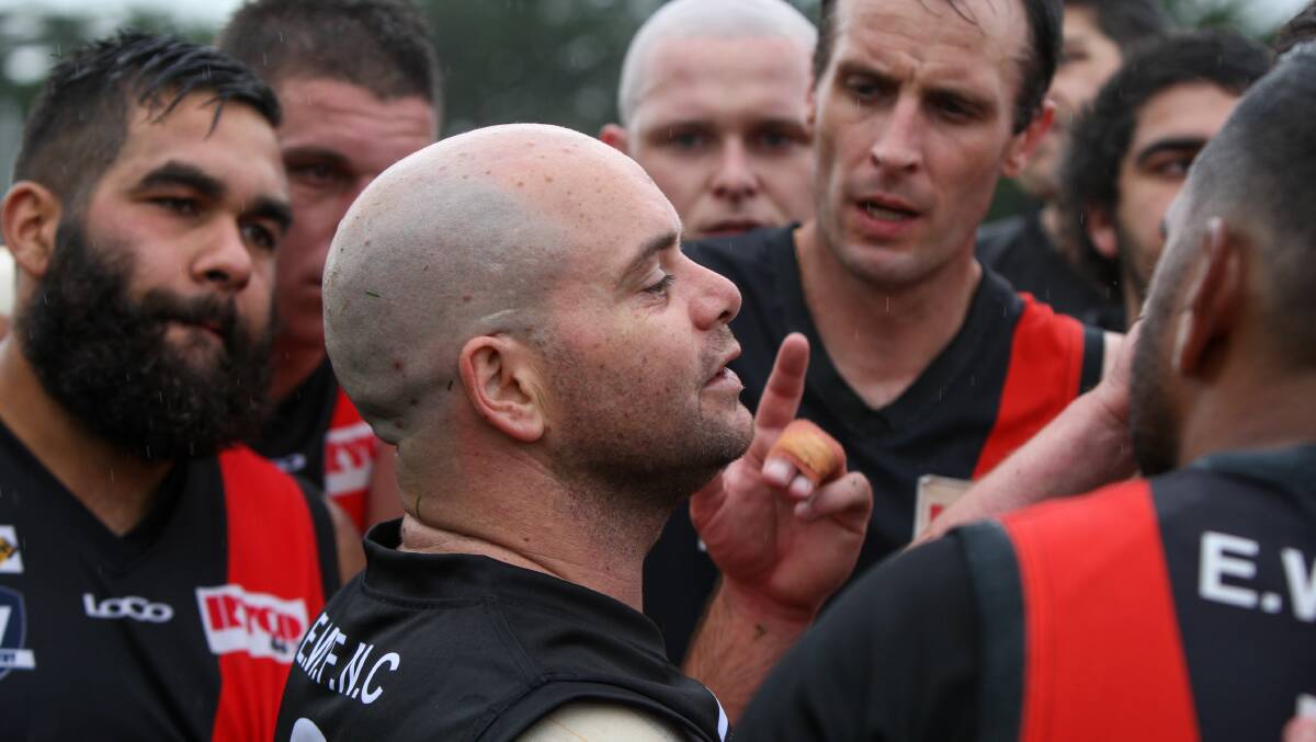 GOING UP: East Warrnambool coach Danny Chatfield wants his side to be in the fight for a spot in the finals. Picture: Rob Gunstone