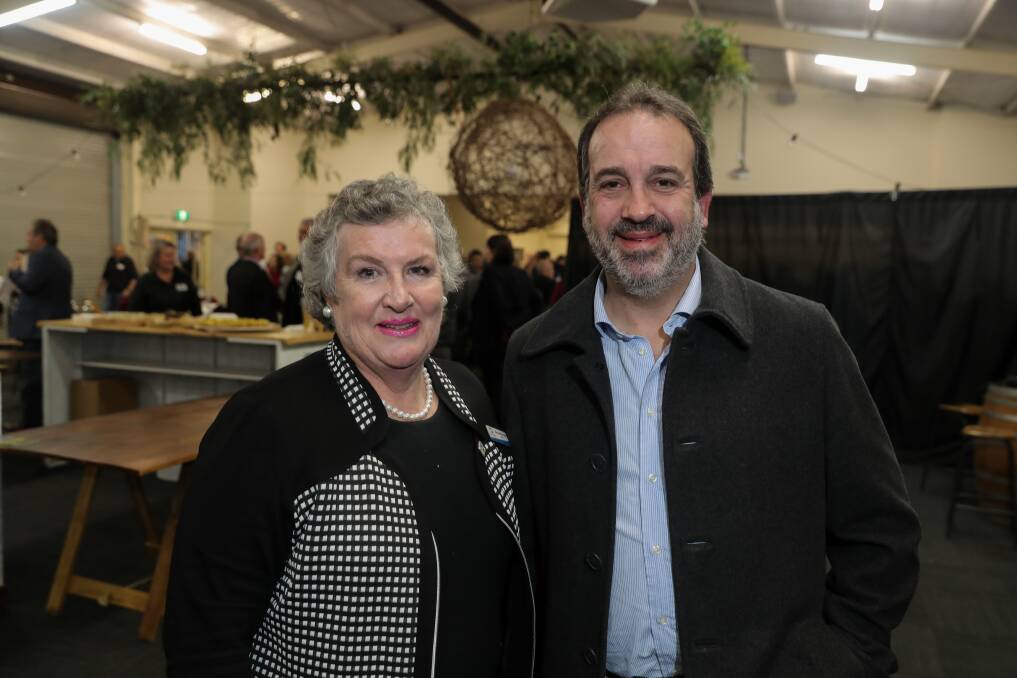 ELATED: Southern Grampians Shire mayor Mary-Ann Brown thanks State Minister for Racing Martin Pakula for an injection of funds. Picture: Rob Gunstone