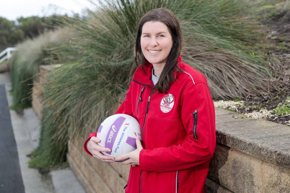 STEADYING INFLUENCE: South Warrnambool netballer Liz Byrne is relishing playing a role in the Roosters' rise up the ladder. Picture: Morgan Hancock