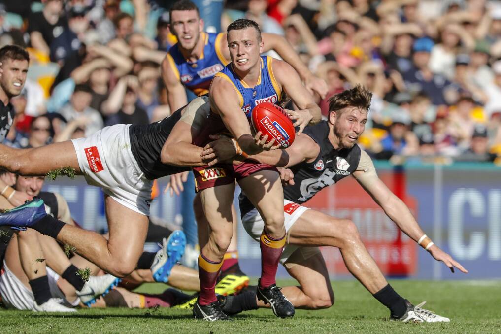 NEW ROLE: Terang Mortlake export Lewis Taylor will play on a wing for Brisbane in 2019. Picture: AAP Image/Glenn Hunt