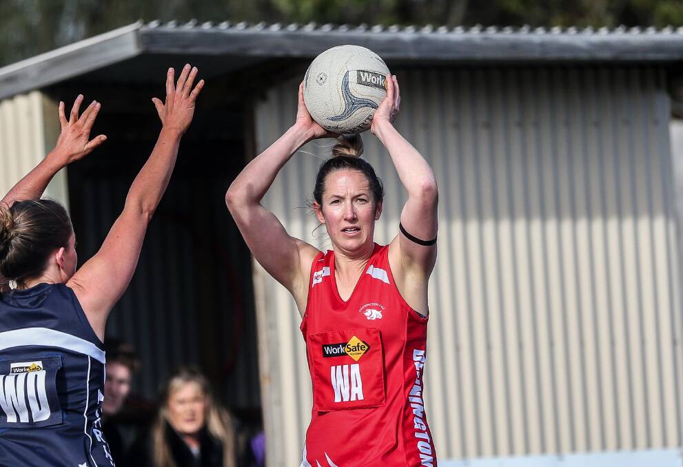 HELPING OUT: Dennington attacker Jessica Haberfield has been a sounding board for A grade coach Melissa Burt. Picture: Christine Ansorge