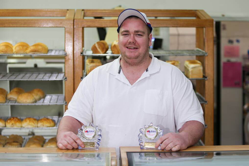 CHAMPION: Brad Burkitt from Terang Country Bakery has won awards for his baking at the 2018 Geelong Baking Show. Picture: Morgan Hancock