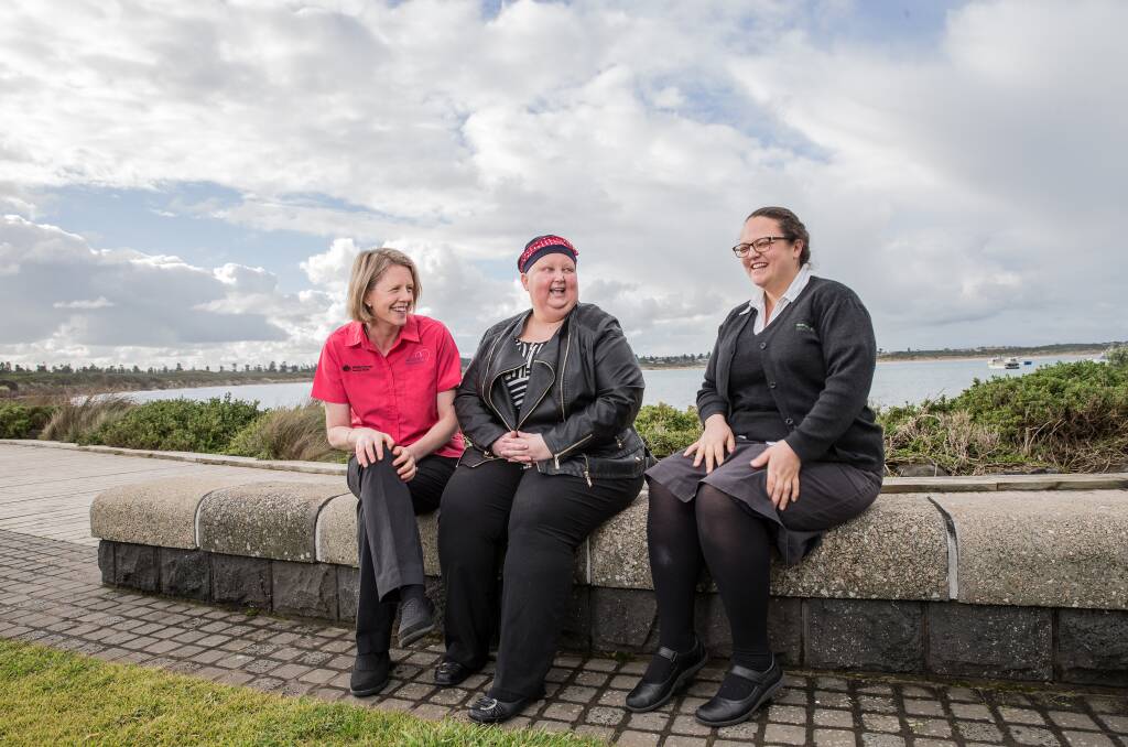 LOOKING FORWARD: Rebecca Hay, Melissa Hetherington and Sharna Purcell are excited about a new support group for young women with cancer. Picture: Christine Ansorge