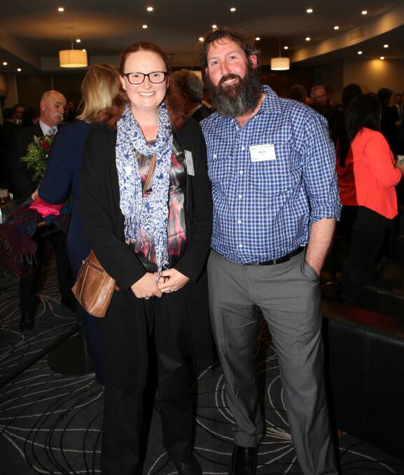 Peer recognition: Ecklin dairy farmers Kevin and Claire Wines won the Dairy Farm Business Management Award. Picture: Madeleine McNeil
