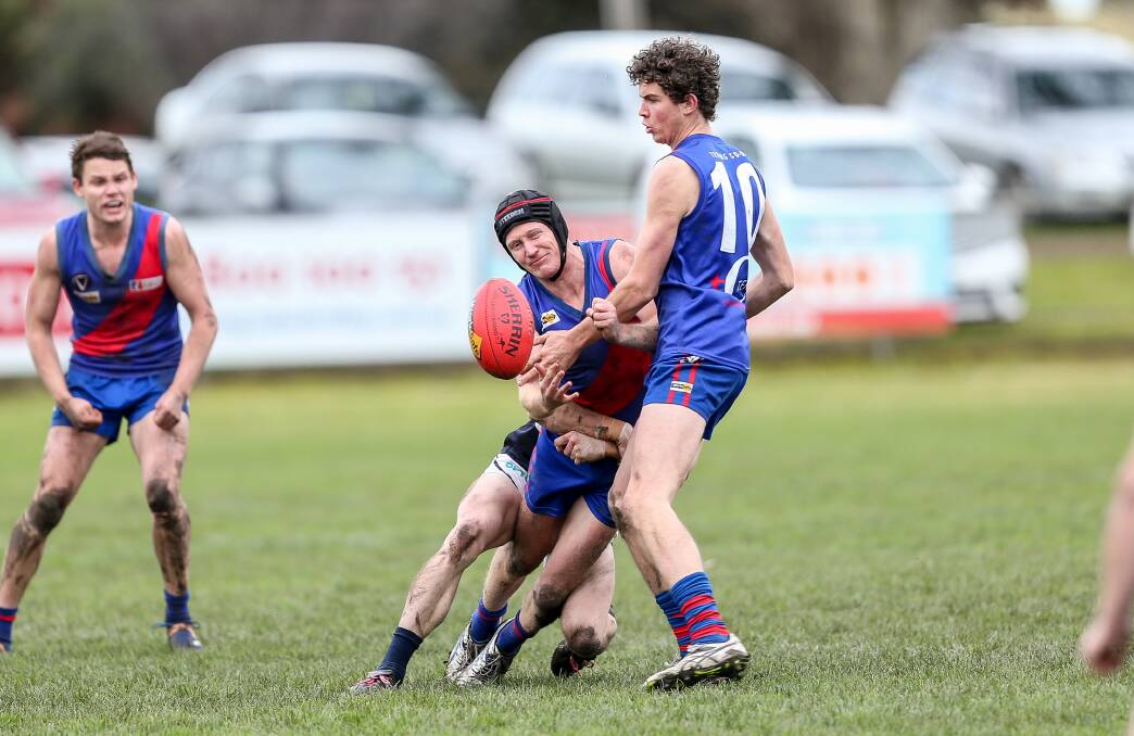 WELL TRAVELLED: Terang Mortlake's Jordie Mckenzie during his return season in the Hampden league. Picture: Christine Ansorge