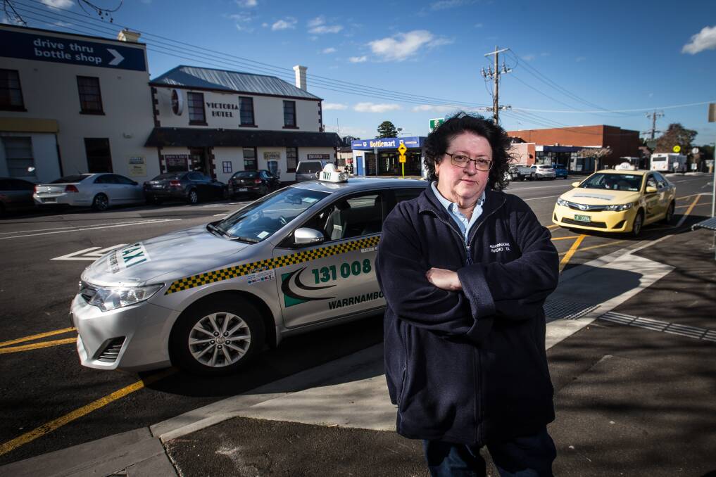 CONCERNED: Warrnambool taxi driver Rose Lane was assualted on the job. She is now raising awareness about the dangers taxi drivers face. Picture: Christine Ansorge