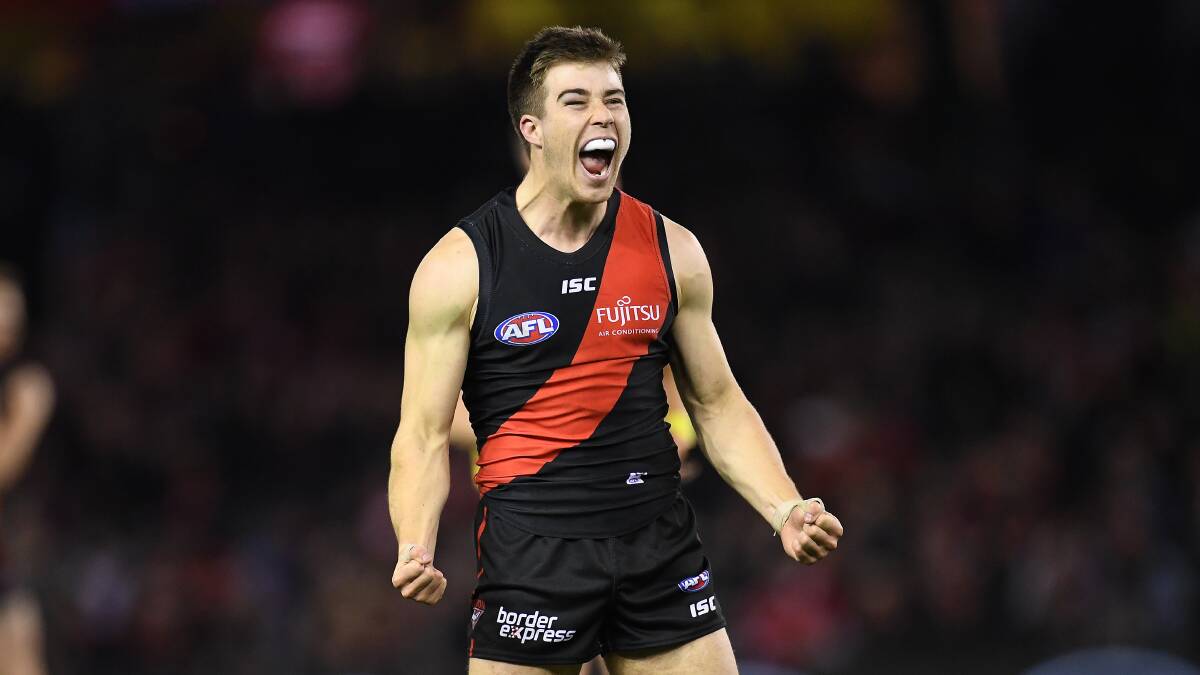 BIG DAY: Cobden export Zach Merrett will play his 100th game for Essendon on Saturday. Picture: Julian Smith/AAP