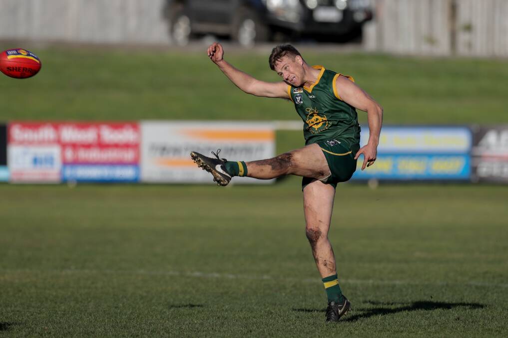 INFLUENTIAL: Old Collegians' Josh Reichman impressed coach Nick Sheehan against Timboon Demons on Saturday. Picture: Rob Gunstone