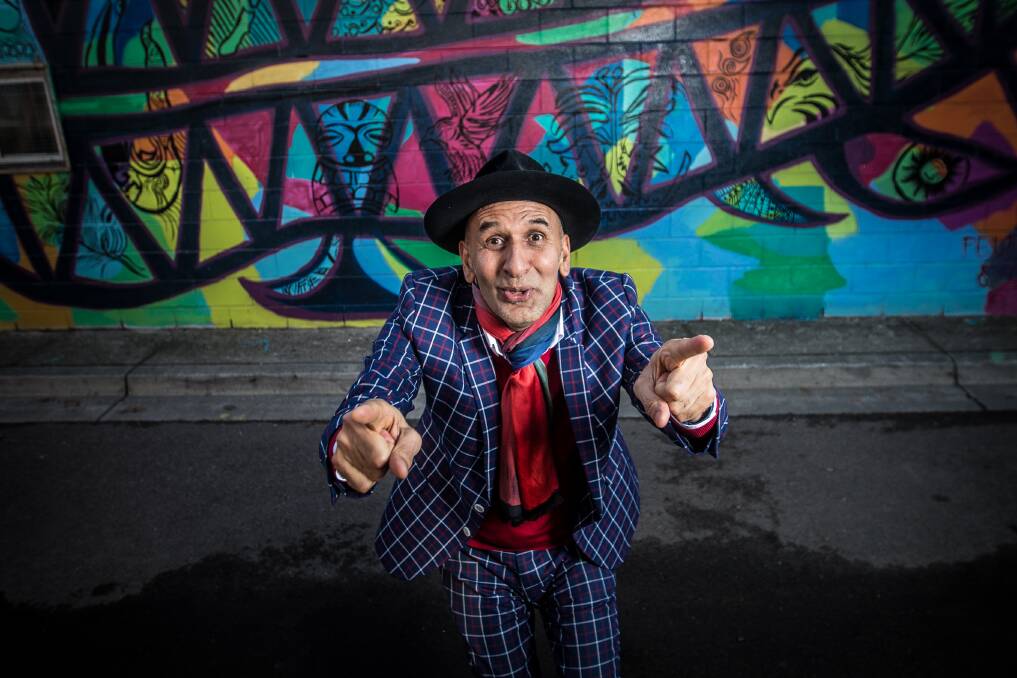 Colourful: Guest speaker and creator of Village Well, place-maker Gilbert Rochecouste opened the city's annual Small Business Festival with a burst of flamboyancy on Wednesday night. Picture: Christine Ansorge