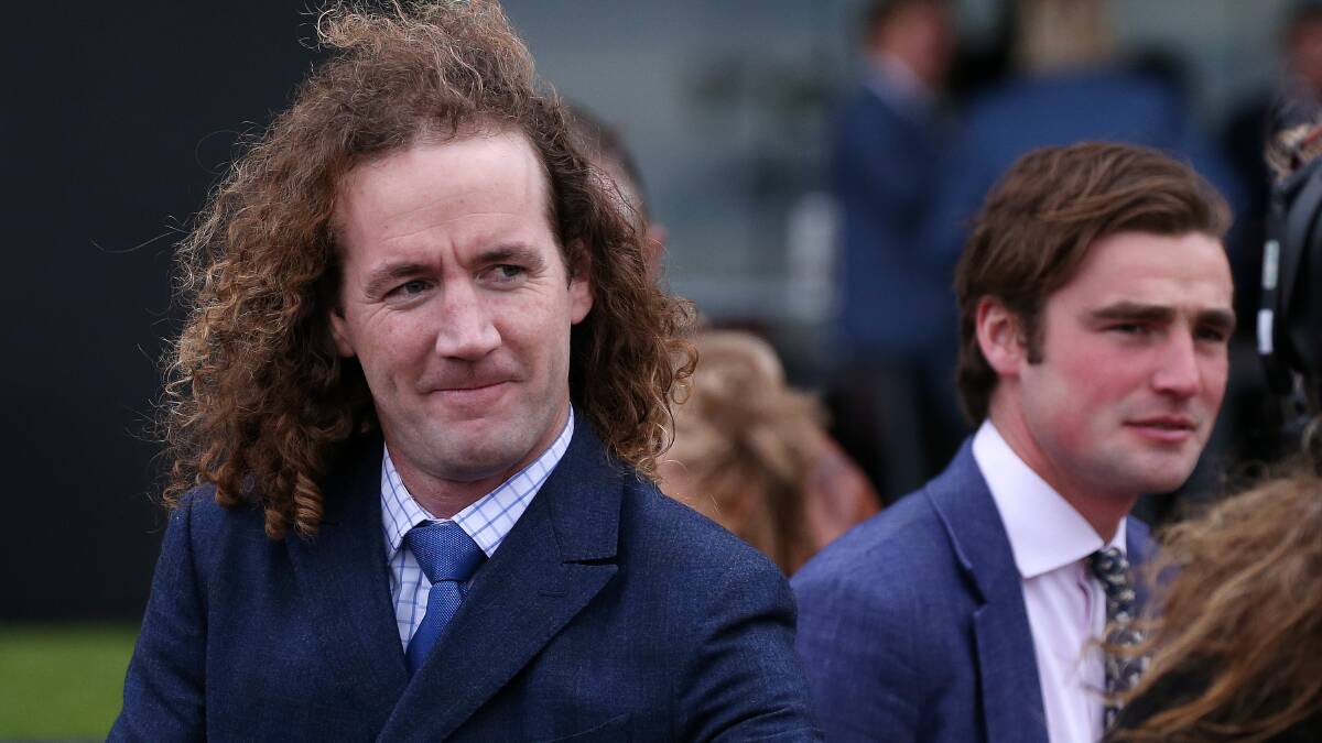 Trainers David Eustace and Ciaron Maher are eyeing off the Warrnambool Cup for lightly-raced galloper Thunder Cloud. Picture: AAP Image/George Salpigtidis