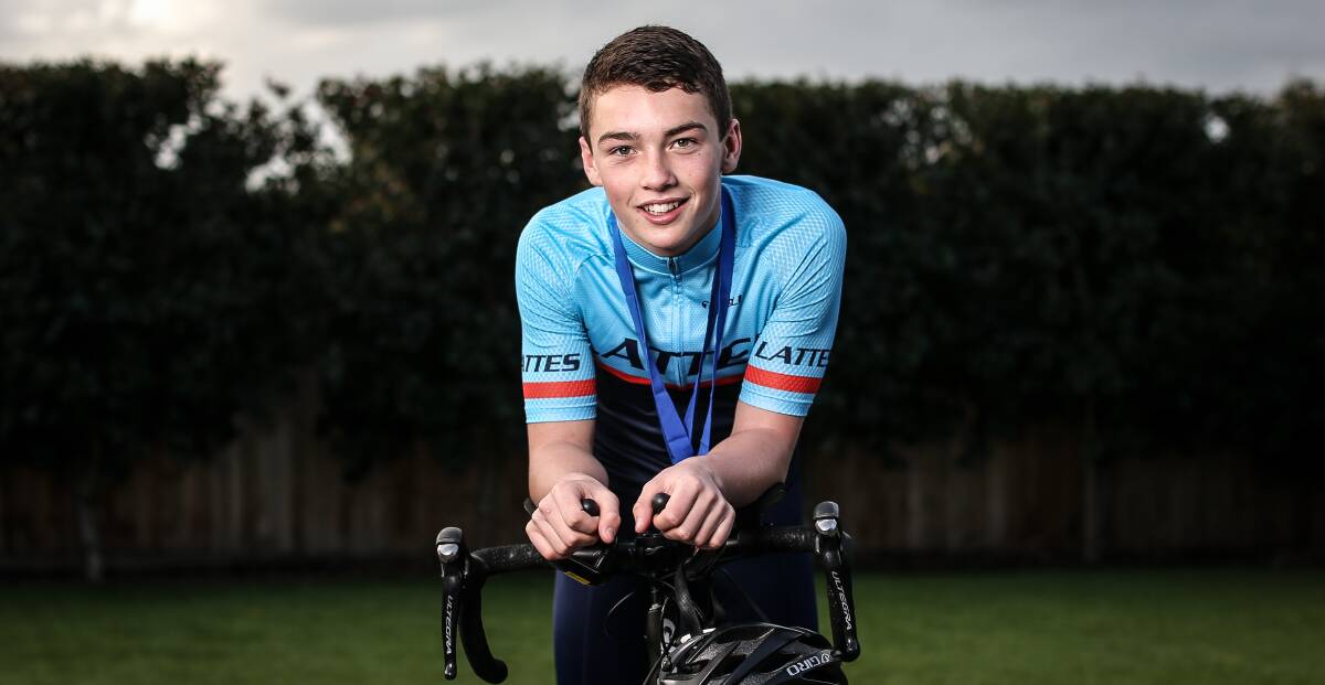 STRONG YEAR: Port Fairy's Eddie Worrall completed a stellar first season in the under 17s at the Victorian Junior Road Series and State Championships.