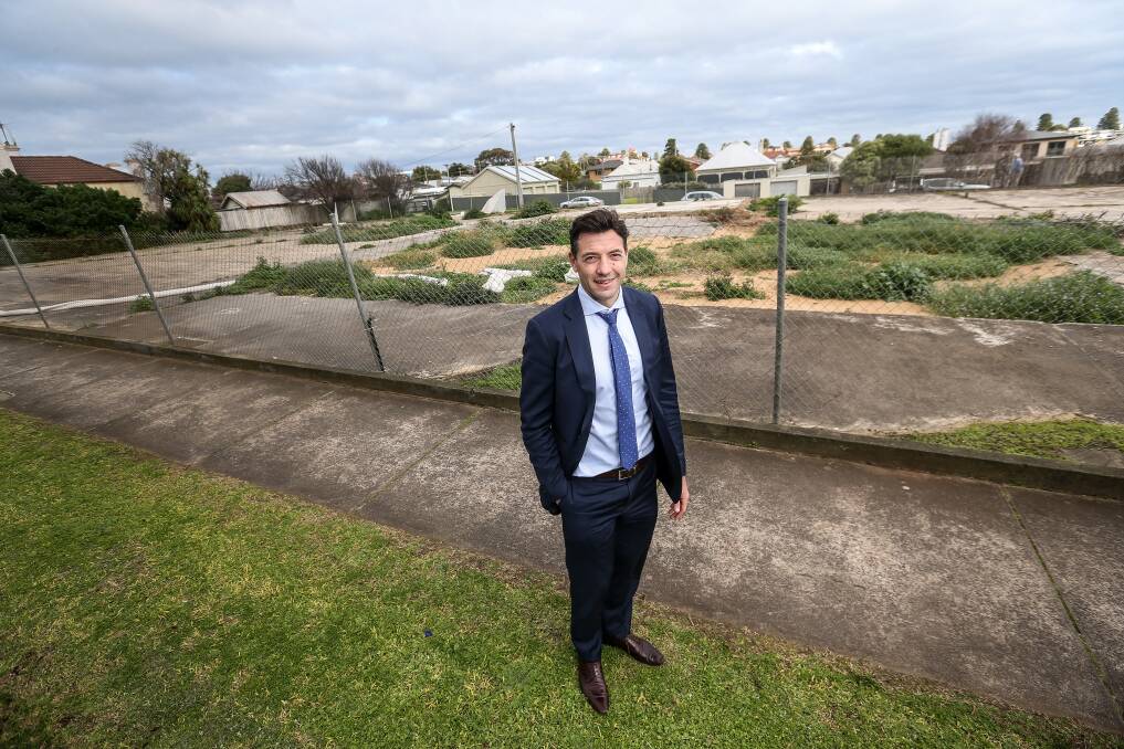 NEW CHAPTER: Harris and Wood Real Estate director Danny Harris at the old Caltex site on Raglan Parade last year after it was sold in August 2018. 