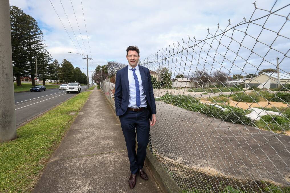SOLD: Harris Wood real estate agent Danny Harris said the sale of the former Caltex site on Raglan Parade would become an improvement to the gateway into Warrnambool. Picture: Christine Ansorge
