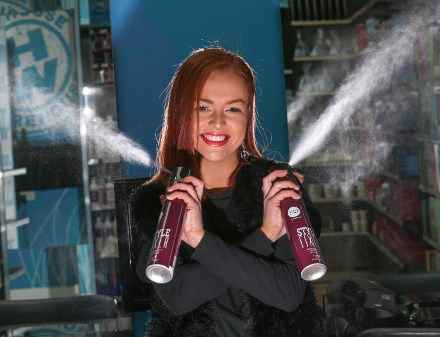 Talent: Warrnambool Hairhouse Warehouse third-year apprentice Meg Delaney is in the top three for a nationwide award. Picture: Michael Chambers